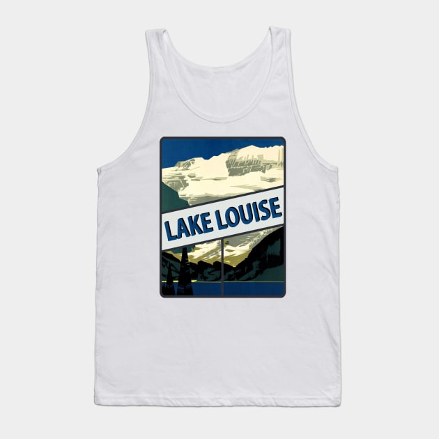 Lake Louise Canada Decal Tank Top by zsonn